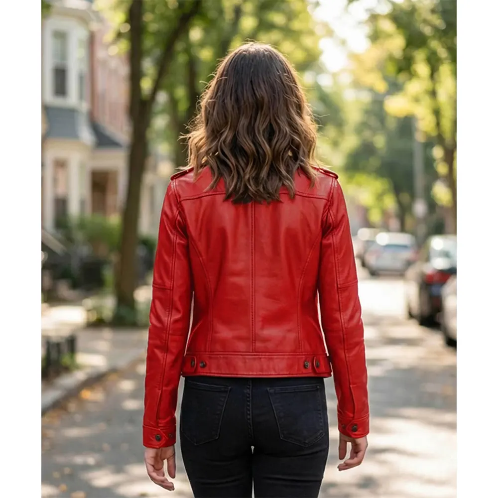 Cafe Racer Real Leather Jacket - Image 11