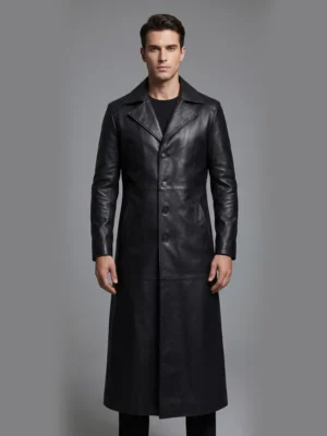 Men Leather Duster Coats