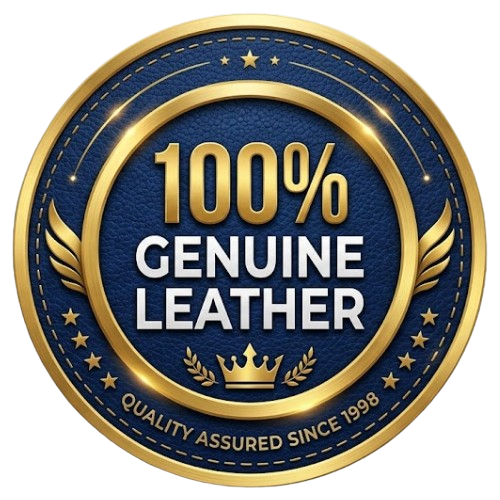 100-genuine-leather-badge