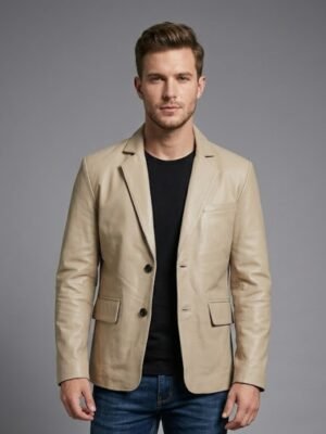 Men Leather Blazers